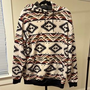 Large Patterned Hoodie